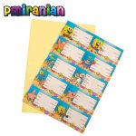 برچسب طرح اسم و کلاس ورق 10 عددی