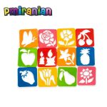 شابلون میوه و گل بسته 12 عددی