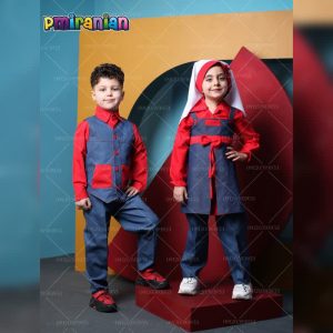 لباس پیش دبستانی قرمز