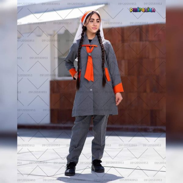 مقنعه تک دبستان طرح تابان کد 52 - تصویر 2