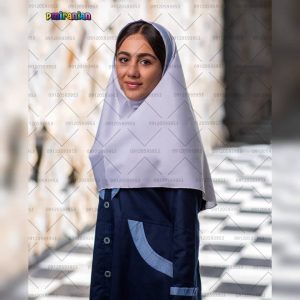 مقنعه تک دبستان طرح مهتاب کد 56