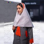 مقنعه تک دبستان طرح تابان کد 52 - 4