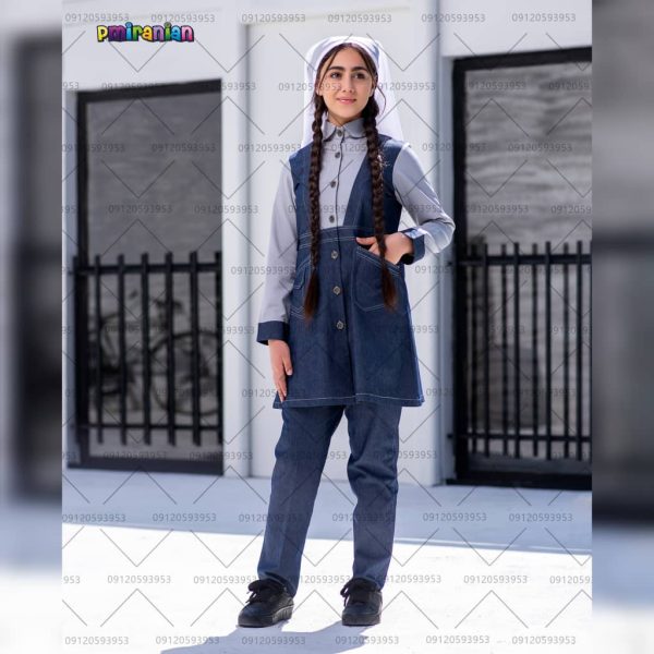 مقنعه تک دبستان طرح ستاره طوسی کد 61 - تصویر 2