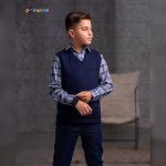 لباس فرم دبستان پسرانه مدل سبلان سورمه ای کد 82 - تصویر 3