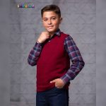 لباس فرم دبستان پسرانه مدل سبلان زرشکی کد 81 - تصویر 3