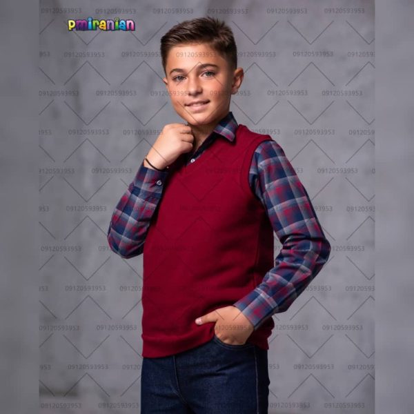 لباس فرم دبستان پسرانه مدل سبلان زرشکی کد 81 - تصویر 3