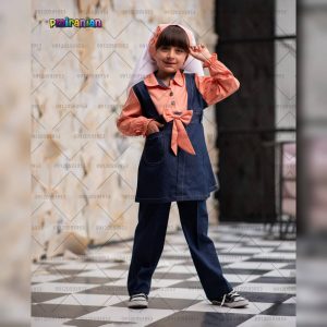 لباس پیش دبستانی دخترانه دخترانه لی گلبهی کد 30